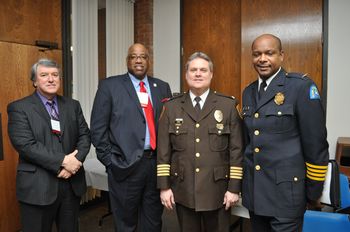 [b]Above:[/b]  The STAR Summit welcomed many speakers, including from left, Missouri Department of Corrections Director George Lombardi, ARCHS' Chief Executive Officer Wendell E. Kimbrough, St. Louis County Police Chief Col. Timothy Fitch and City of St. Louis Police Chief Col. Daniel Isom.